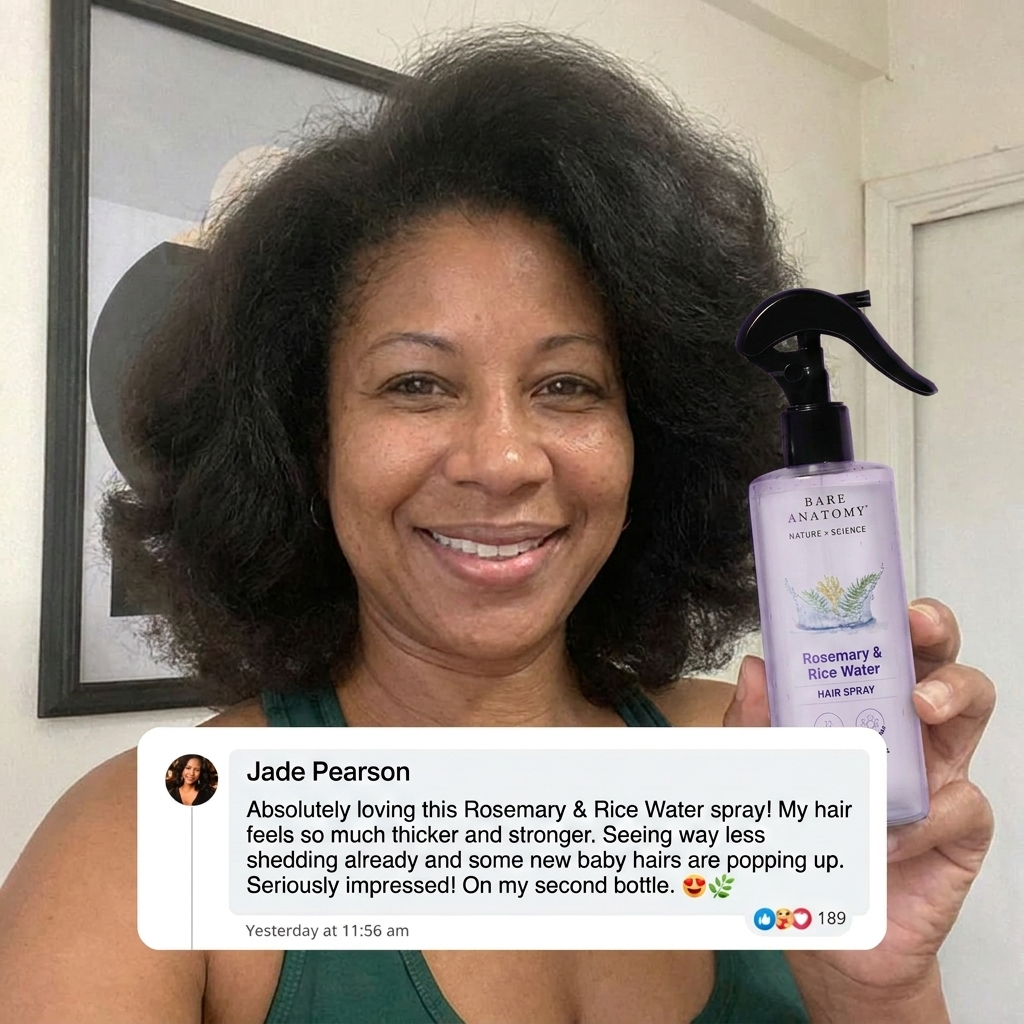 BARE Organic Rosemary & Rice Water Hair Growth Spray